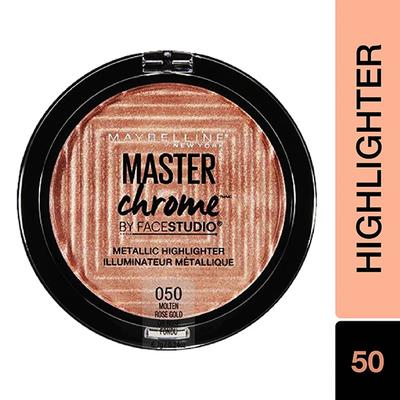 Maybelline New York Face Studio Master Chrome Metallic Highlighter, Molten Rose Gold 6.7 gm - Highlighters & Illuminators