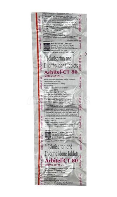 Arbitel CT 80mg Tablet 10'S - Hypertension-Ang