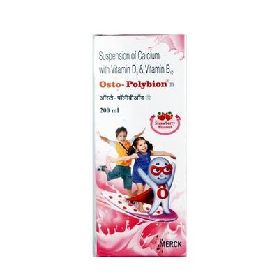 Osto Polybion D Strawberry Flavour Suspension 200ml - Supplements-Cal