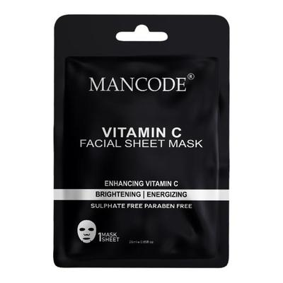 Mancode Vitamin C Facial Sheet Mask for All Skin Type 25 ml - Face Mask