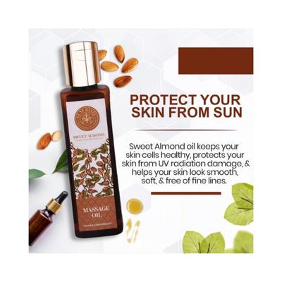 Luxuriate Natural Almond Oil for Hair and Skin 100 gm - Hair Oils
