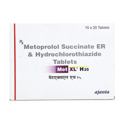 MET XL H 25mg Tablet 20's - Hypertension-Bet