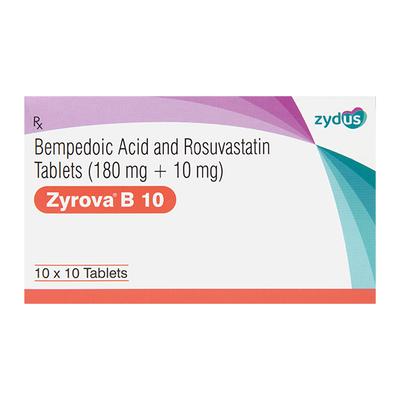 ZYROVA B 10 Tablet 10's - High Cholesterol-Dys