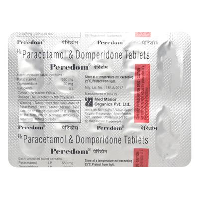 Peredom Tablet 10'S - Vomitting/Emesis-Ant