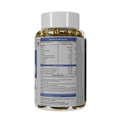 Neuherbs Deep Sea Fish Oil 2500 mg Softgel - Lemon 30's - Omega Fish Oil Fatty Acids