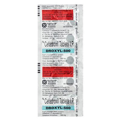 Droxyl 500mg Tablet 10'S - Bacterial Infections-Cep
