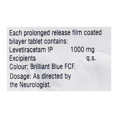 Levipil XR 1gm Tablet 10'S - Epilepsy/Convulsion-Ant