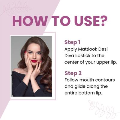 Matt Look Desi Diva HD Matte Lipstick With Hydrating Formula & Hyaluronic Acid, Irani Beauty-06 3.8 gm - Lipsticks