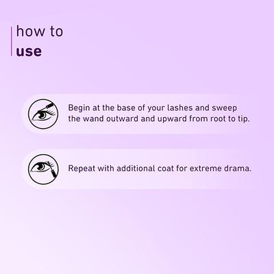 Plum Lash Drama 1-4-All Mascara Length + Curl + Volume + Definition 01 Black 8 ml - Mascaras