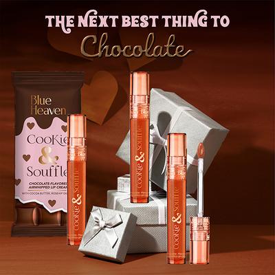 Blue Heaven Cookie & Souffle Chocolate-Flavored Airwhipped Lip Cream, Fudge Fantasy 3.2 ml - Liquid Lipsticks