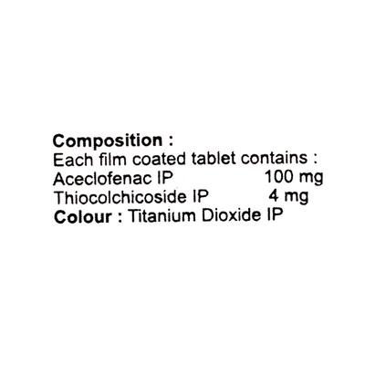 TOPNAC TH Tablet 10's - Muscle Spasm-Mus