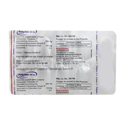 Polyclav 625mg Tablet 10'S - Bacterial Infections-Pen