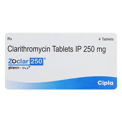 ZOCLAR 250mg Tablet 4's (se) - Bacterial Infections-Mac