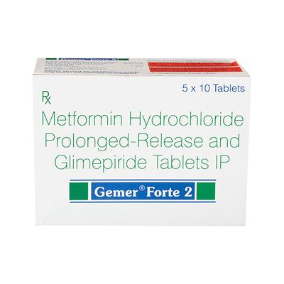 Gemer Forte 2mg Tablet 10'S - Diabetes-Ant