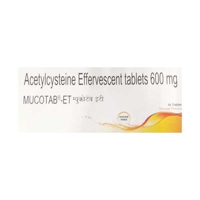 Mucotab ET Sugar Free Orange Flavour Tablet 10'S - Cough And Cold-Cou