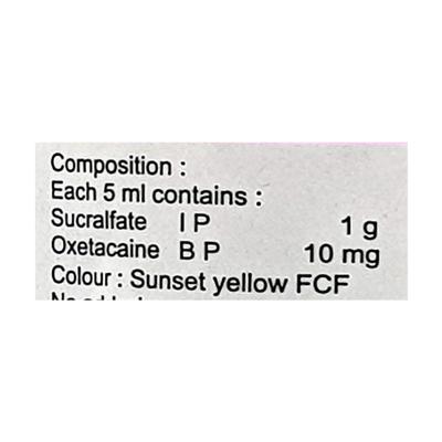 Sucral O Suspension 200ml - Ulcer/Reflux/Flatulence-Aaa