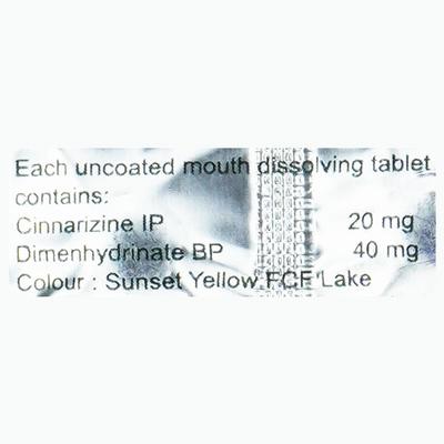 Cimenza 20/40mg Tablet 10'S - Vertigo-Ant