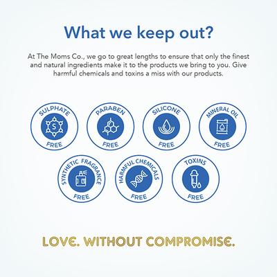 The Mom's Co. Natural Baby Lotion with Shea Butter, Cocoa Butter, Organic Rice Brain, Apricot & Jojoba Oils 400ml - Creams, Lotions & Oils