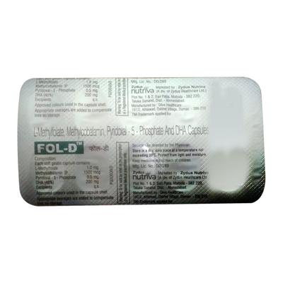 FOL D Capsule 10's - Supplements-Vam