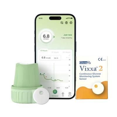 GlucoRx Vixxa 2 Continous Glucose Monitoring System Sensor Device 1's - Continous Glucose Monitoring Sensors