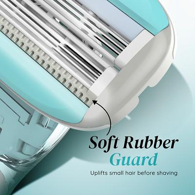 LetsShave Evior 6 Body Razor Blade - Twin Three Blade Design Blade (Pack of 4) - Shaving & Hair Removal