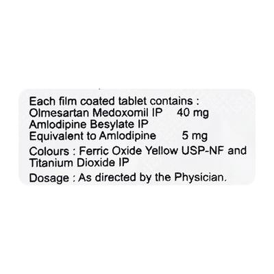 Olmesar A 40mg Tablet 15'S - Hypertension-Ana