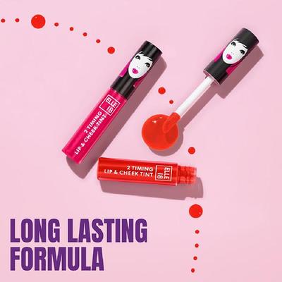 Elle18 2 Timing Lip and Cheek Tint Candyfloss 4 ml - Liquid Lipsticks