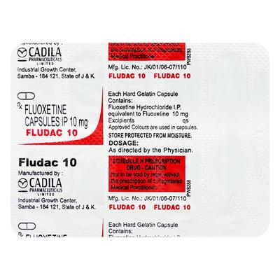 Fludac 10mg Capsule 10'S - Depression-Ant
