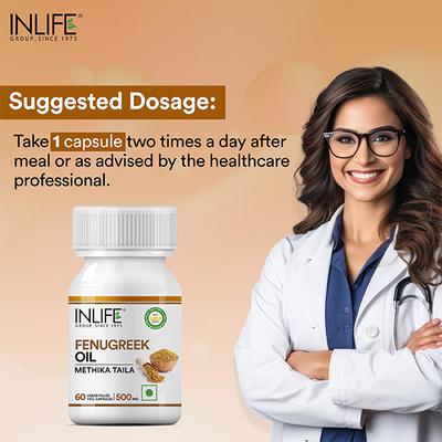 INLIFE Fenugreek Oil 500 mg Capsules 60's - Women Health