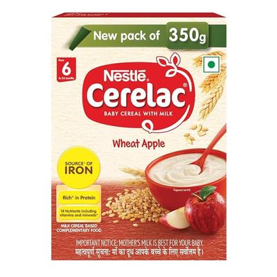 Nestle Cerelac Stage 1 (6 Months+) Powder 360 g - Wheat Apple (Refill Pack) 1's - Nutrition Supplements