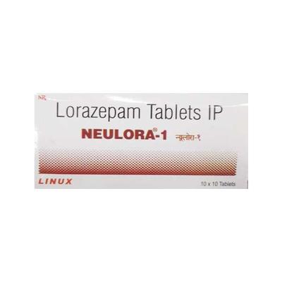 Neulora 1mg Tablet 10'S - Anxiety-Anx