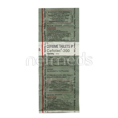 Cefolac 200mg Tablet 10'S - Bacterial Infections-Cep