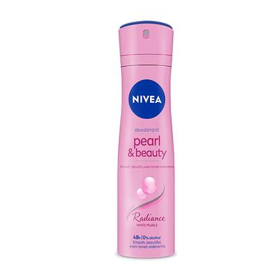 NIVEA Women Deodorant, Pearl & Beauty Radiance for Eventoned Smooth & Beautiful Underarms 150 ml - Women Deodorants/Roll-Ons