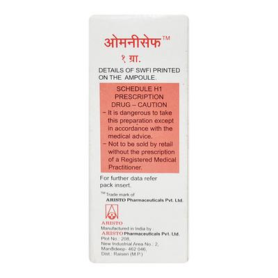 Omnicef 1gm Injection 1's - Bacterial Infections-Cep