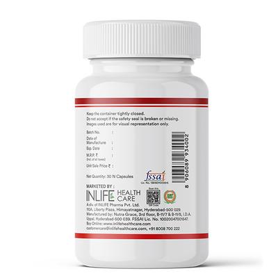 INLIFE Astaxanthin 4mg Supplement AstaZine Vitamin A, D, E Veg Capsules 30's - Multi-Vitamins