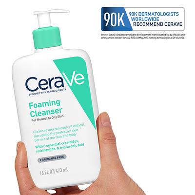 CeraVe Foaming Cleanser For Normal To Oily Skin 473 ml - Face Wash & Cleansers