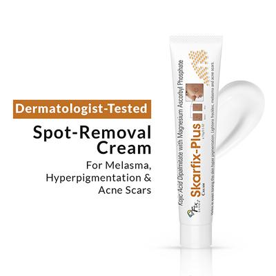 Fixderma Skarfix-Plus Cream with Kojic Acid for Hyperpigmentation, Melasma & Acne Scars (15 g) - Lotions & Creams