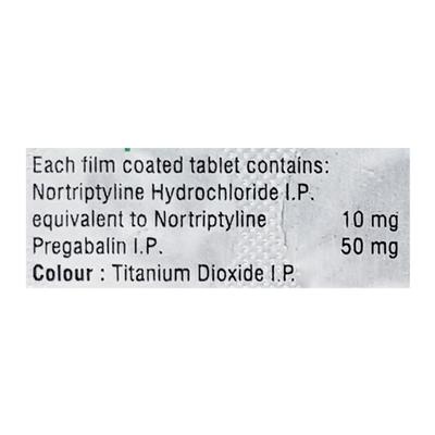 NORTIPAN 50mg Tablet 10's - Neuropathic Pain-Dru