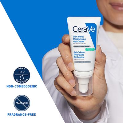 CeraVe Oil Control Gel-Cream Lightweight Moisturizer for Oily & Combination Skin with Shine Control 52 ml - Face Oils