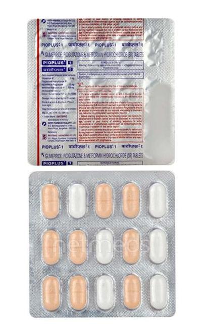 Pioplus 1mg Tablet 15'S - Diabetes-Ant