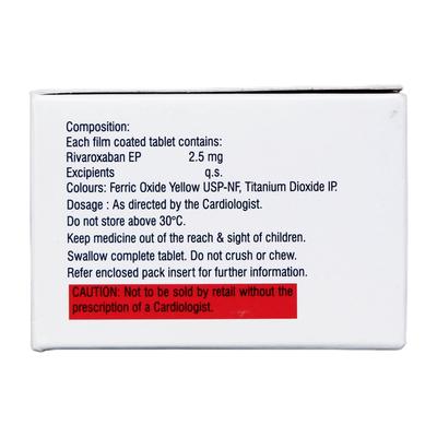 RIVAFLO 2.5 Tablet 10's - Blood Clot-Ant
