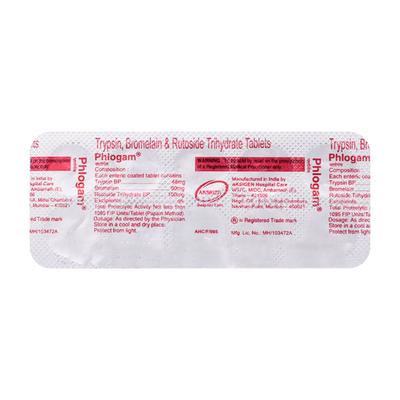 Phlogam Tablet 10'S - Pain relief-Ant