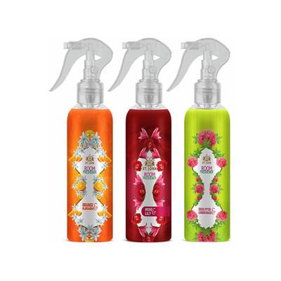 St. John Room Freshener Combo (Orange Rajinigandha 250 ml + Eucalyptus Lemongrass 250 ml + Rose Lily 250 ml) 1's - Men Deodorants/Roll-Ons
