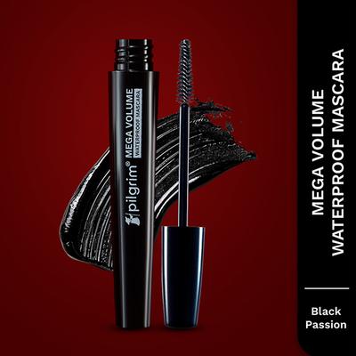Pilgrim Mega Volume Waterproof Mascara High-definition Volume Smudge-proof Black Passion-02 5 ml - Mascaras