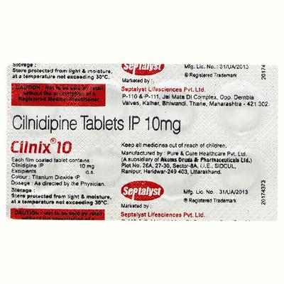 CILNIX 10mg Tablet 10's - Hypertension-Cal