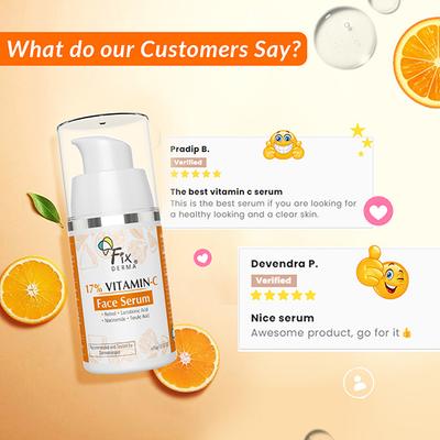Fixderma 17% Vitamin C Face Serum 15 gm - Face Creams