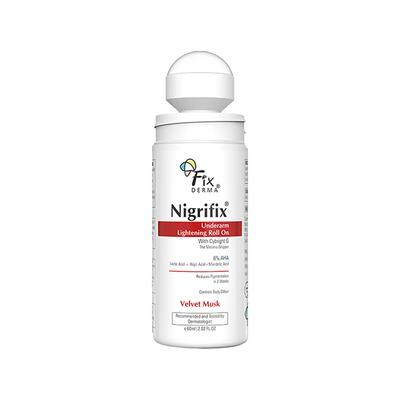 Fixderma Nigrifix Underarm Velvet Musk Roll on Brightens Skin & Exfoliates Underarm 60 ml - Deodorants/Roll-Ons