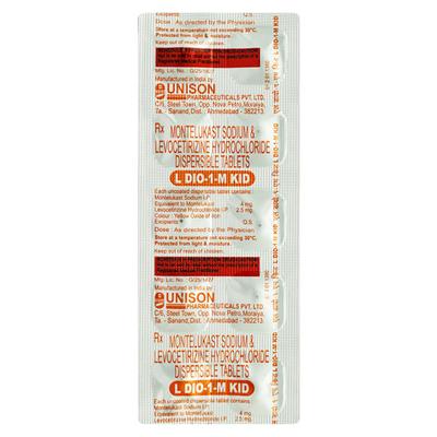 L DIO 1 M KID Tablet 10's - Allergies-Ant