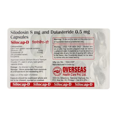 SILOCAP D Capsule 10's - Bladder And Prostate Disorders-Dru