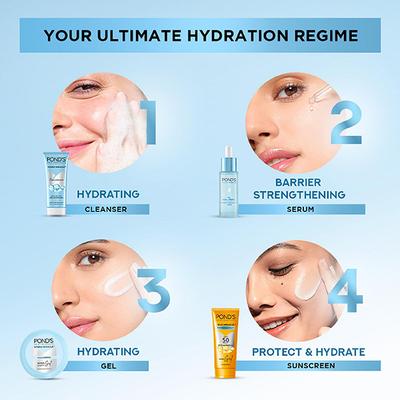 Ponds Super Light Gel Oil-Free Moisturize with Hyaluronic Acid & Vitamin E - 200ml - Face Moisturizers